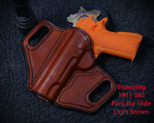 Browning 1911 380 Black Label Pancake Slide Leather Holster