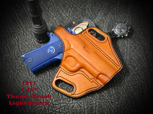 1911 5 inch with TLR6 Thumb Break Slide Leather Holster