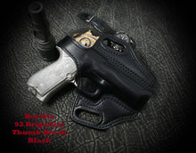 Beretta 92F Compact Thumb Break Slide Leather Holster