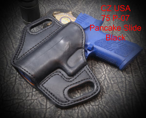 CZ USA 75 P-07 Pancake Slide Leather Holster