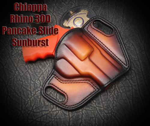 Chiappa Rhino 50D 5 inch Pancake Slide Leather Holster