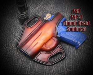 FNH FNX-45 Tactical Thumb Break Slide Leather Holster