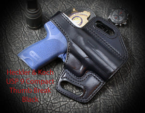 Heckler & Koch P7 M8 Thumb Break Slide Leather Holster
