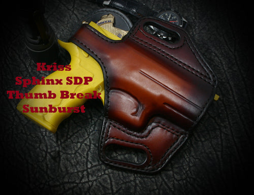Kriss Sphinx SDP Compact Thumb Break Slide Leather Holster