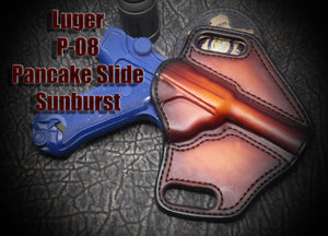Luger P08 Pancake Slide Leather Holster