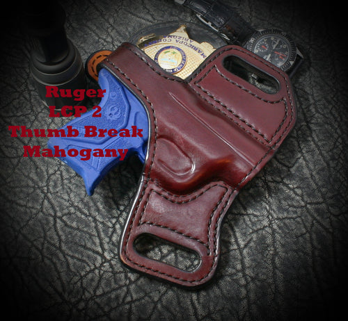 Ruger LCP Thumb Break Slide Leather Holster