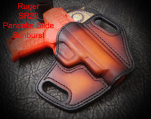 Ruger SP101 2.25 inch 2.25" Pancake Slide Leather Holster