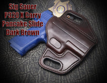 Sig Sauer P320 Compact with TLR7 Laser Pancake Slide Leather Holster