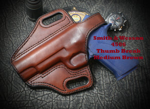 Smith & Wesson M&P 9/40 Model 2.0 Compact Thumb Break Slide Leather Holster