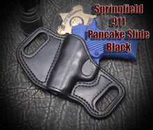 Springfield Armory XDM-9. Pancake Slide Leather Holster.