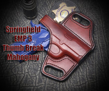 Springfield Armory XDe 3.3". Pancake Slide Leather Holster.