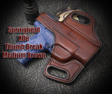 Springfield XDS 9 Thumb Break Slide Leather Holster