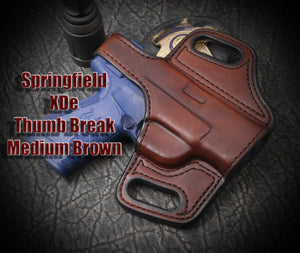 Springfield EMP 4" EMP 4 inch Thumb Break Slide Leather Holster