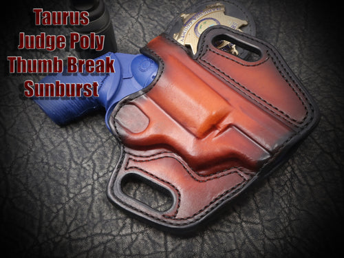 Taurus Judge Public Defender Thumb Break Slide Leather Holster