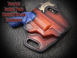 Taurus Judge Polymer 2.5 Thumb Break Slide Leather Holster