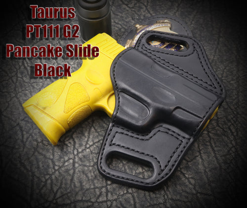 Taurus PT92. Pancake Slide Leather Holster.