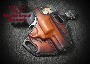 Smith & Wesson X Frame 5 inch 5" Thumb Break Slide Leather Holster